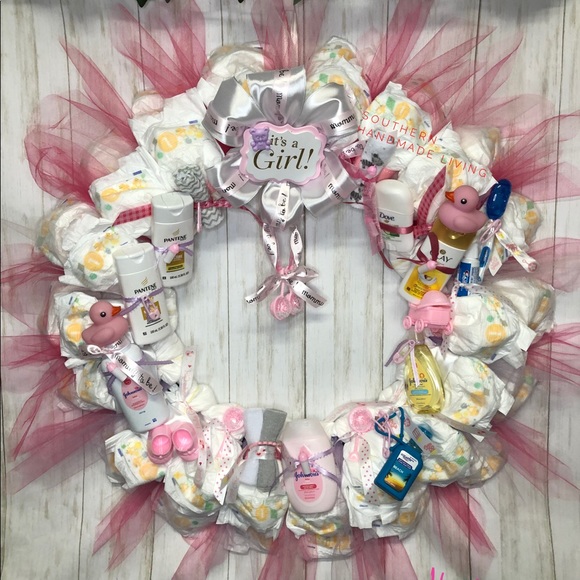 diaper wreath